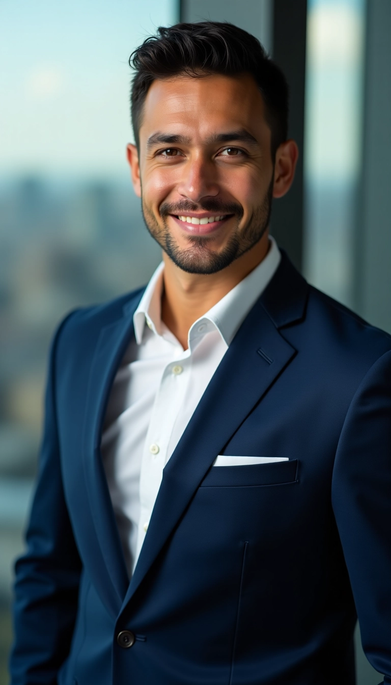 Foto profesional retrato hombre en sus 30's linkedin